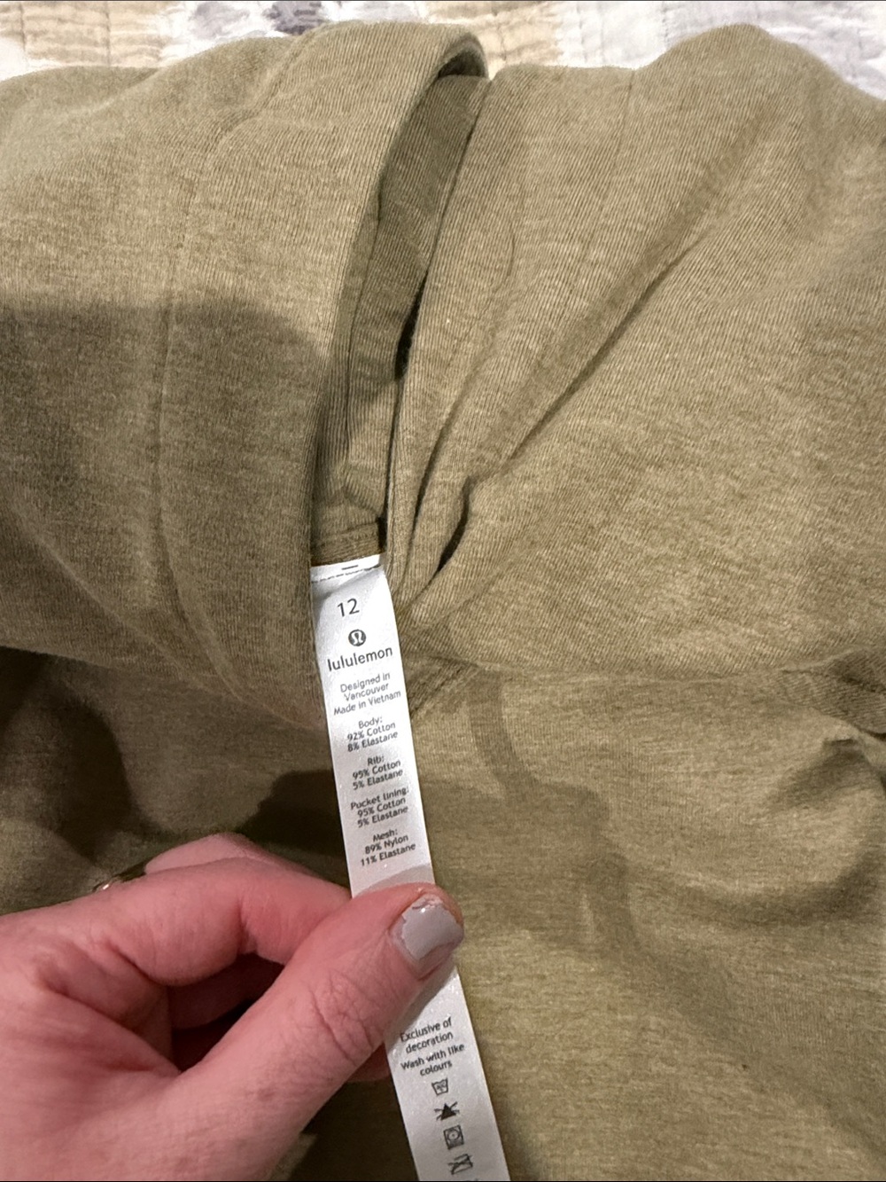 lululemon athletica Olive Green Lightweight Hoodie - Picture 3 of 6